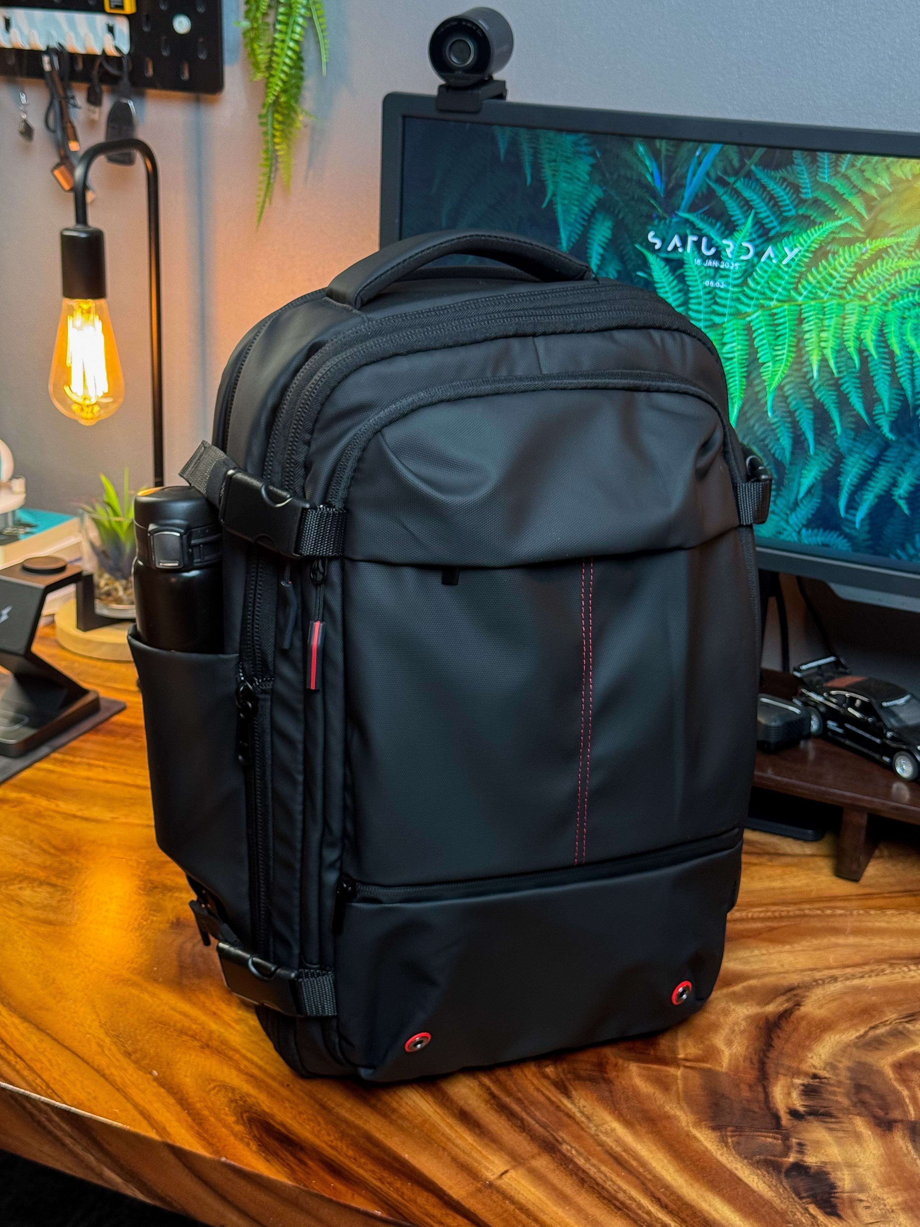 Herrenrucksack | 17-Zoll Vakuumkompressions-Laptoprucksack