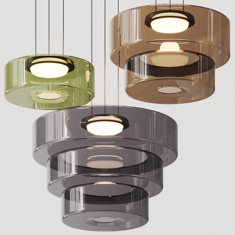 Glas Pendelleuchte im Bauhaus-Stil