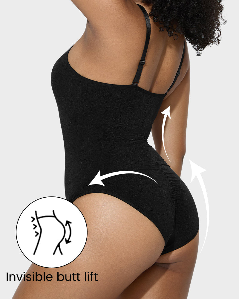 LuxeForm Criss-Cross Mesh Bodysuit | Sculpturales Design für eine perfekte Silhouette