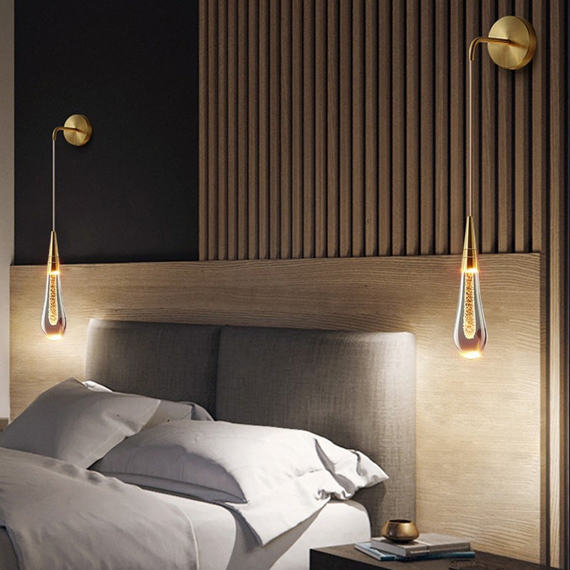 LumeTear Luxe LED Wandleuchte Dimmbar Tropfenform für Schlafzimmer und Wohnzimmer
