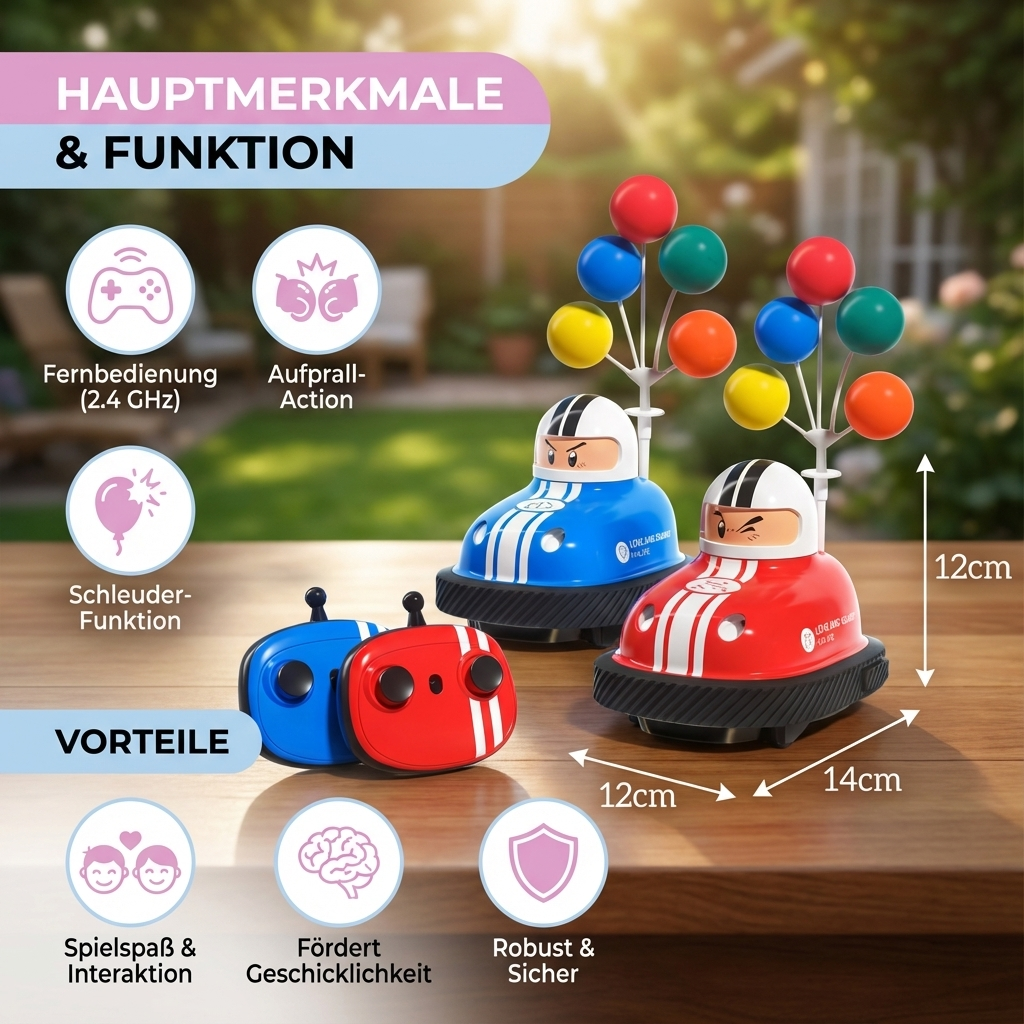 Autoscooter Spielautos mit Schleudefunktion für Kinder