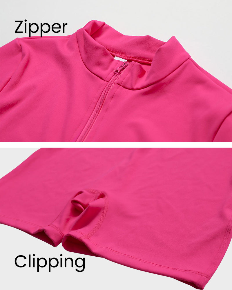 EliteFit Luxe Zip Jumpsuit Shorts | Leichtgewicht und stilvolles Workout-Essential für ultimativen Komfort und Leistung