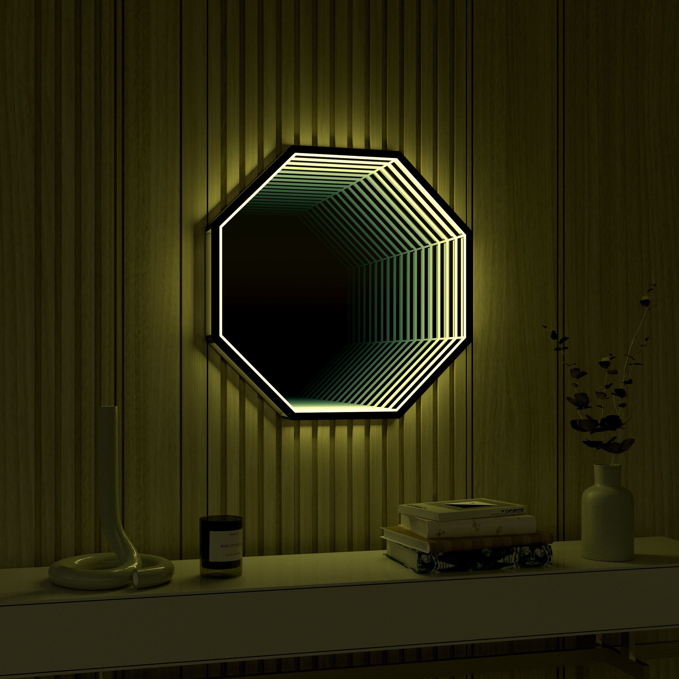 3D-Oktagon-Spiegellicht