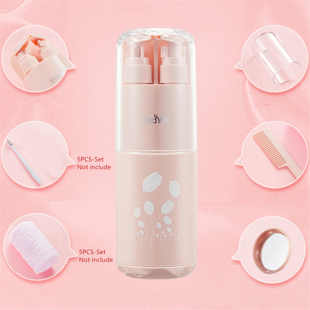 LuxeVoyage Elite Reise Toilettas Set | 8-in-1 minimalistische Utensilien für mühelose Organisation und Stil unterwegs