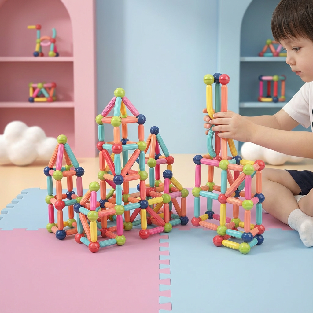 Magnetische Bausteine Kreatives Spielset