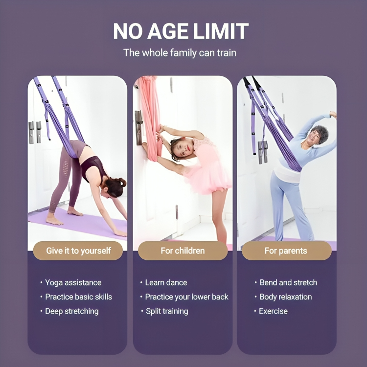 LuxAura AeroStretch Aerial Yoga-Seil | Hochwertiges, flexibles Seil für schwebendes Yoga mit optimaler Unterstützung und Komfort