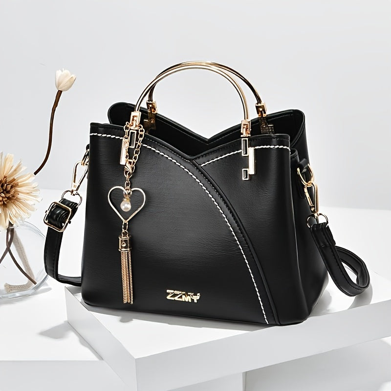 Luxuriöse Leder-Handtasche für Frauen | Klein