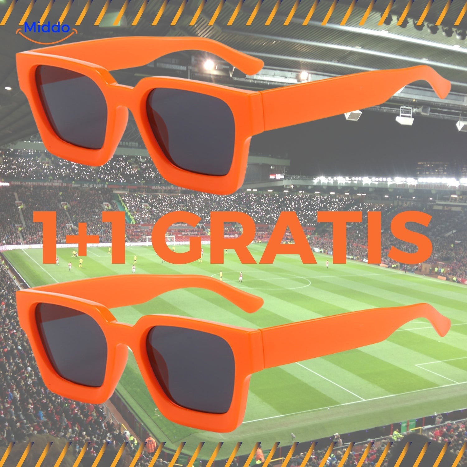 OrangeSupport Fan T-Shirt | Unterstütze die Niederlande mit Stil + GRATIS Sonnenbrille im Wert von 29,95