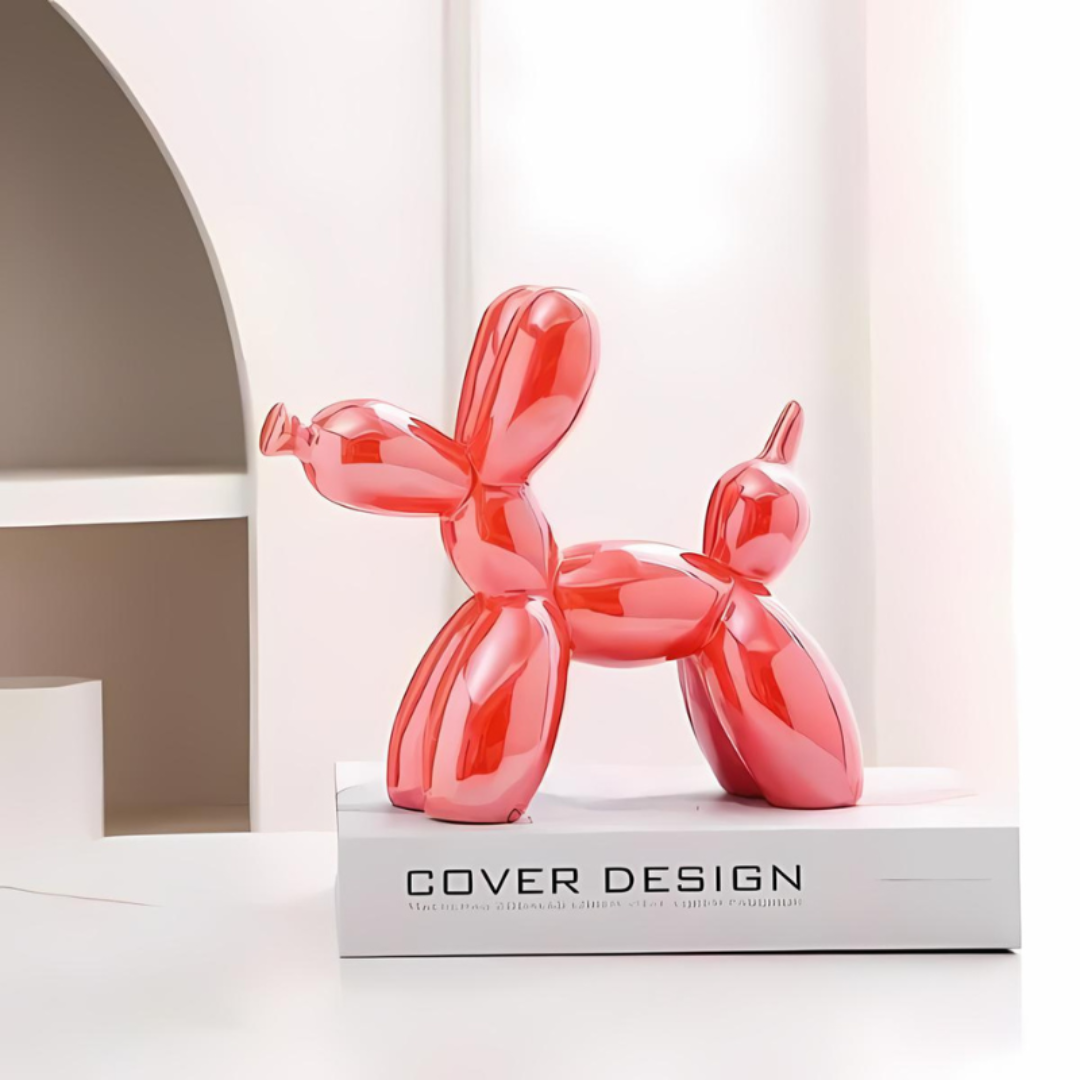 Nyxis - Dekorative Keramik Ballonhund Statue
