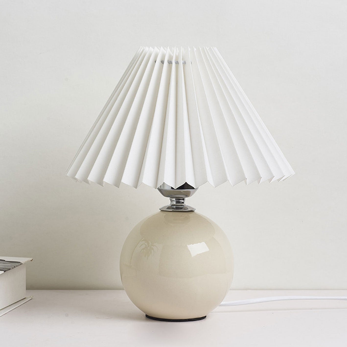 Nordic Ceramic Pleated Table Light | 1-Lampe