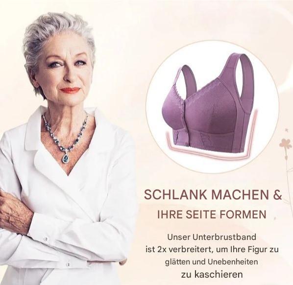 Bequamer Baumwoll-BH mit Verschlussunterstützung für reife Frauen