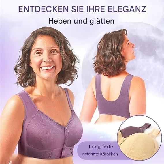 Bequamer Baumwoll-BH mit Verschlussunterstützung für reife Frauen
