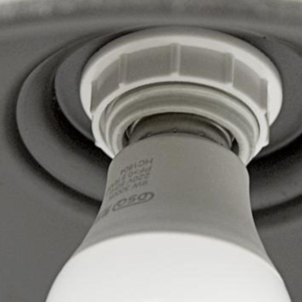Vintage Industrielle Eisen Schüssel Außen Wandlampe LED 1-Licht