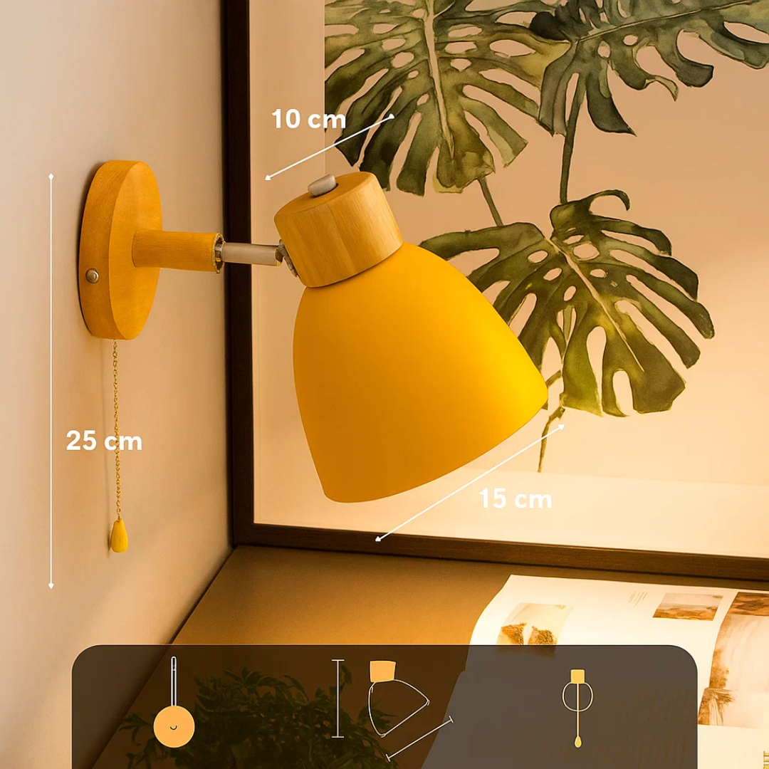 ChromaWood | Stilvolles Nordisches Design Wandleuchte