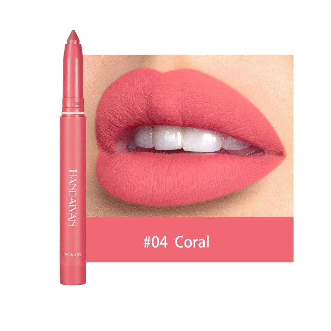 12 Farben HANDAIYAN Rotierende Anspitzbare Matte Lippenstift Stifte
