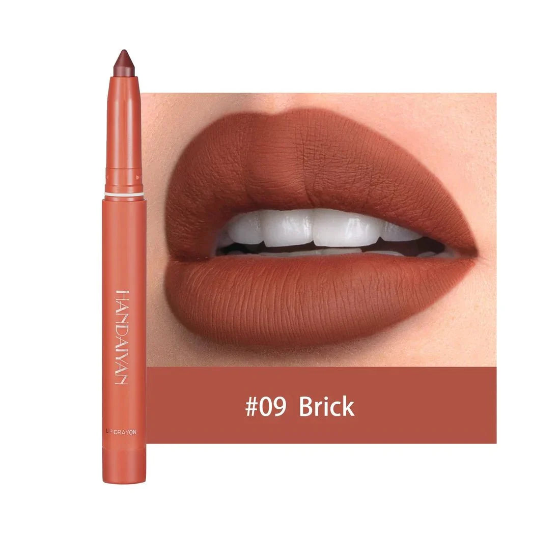 12 Farben HANDAIYAN Rotierende Anspitzbare Matte Lippenstift Stifte