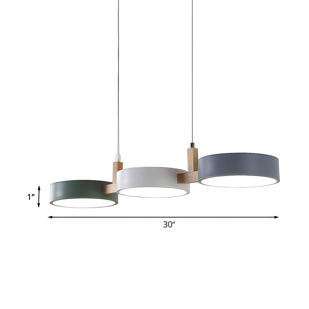 Nordic Flush Deckenleuchte mit mehreren Köpfen für Küchen und Esszimmer