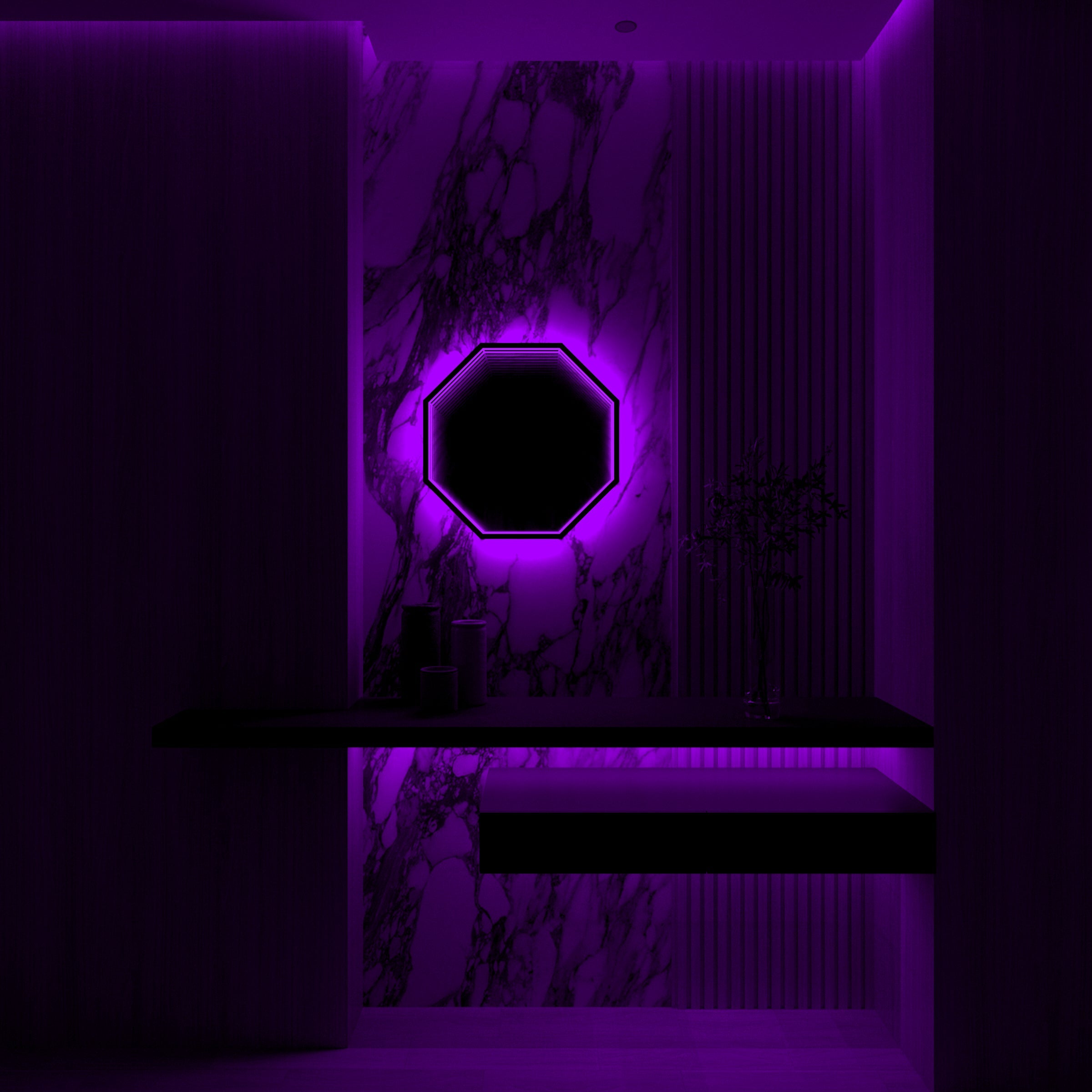 3D-Oktagon-Spiegellicht