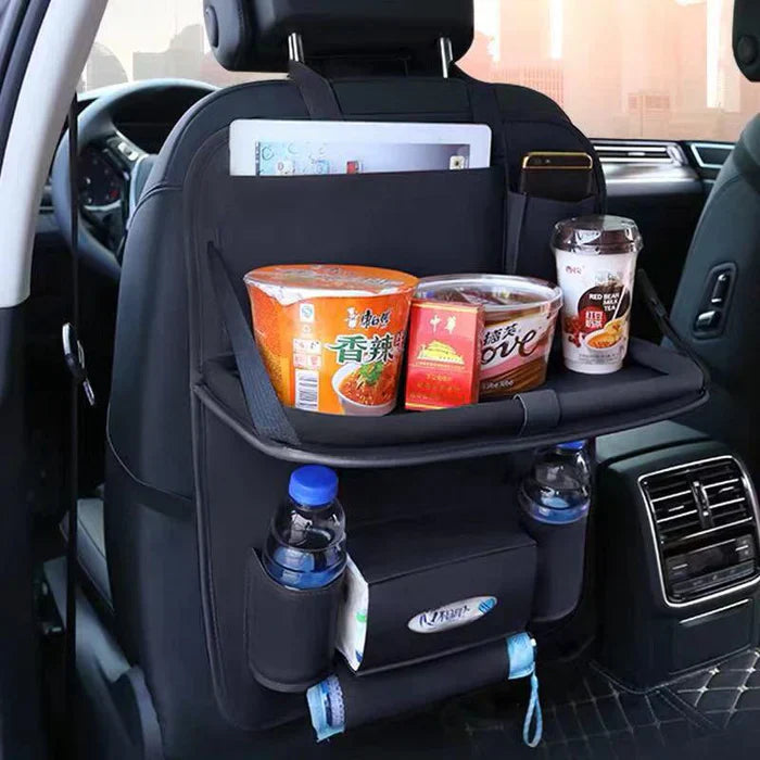 LuxuraDrive Elite Rücksitz Organizer | Stilvolle Aufbewahrungslösung für ein ordentliches Auto-Interieur