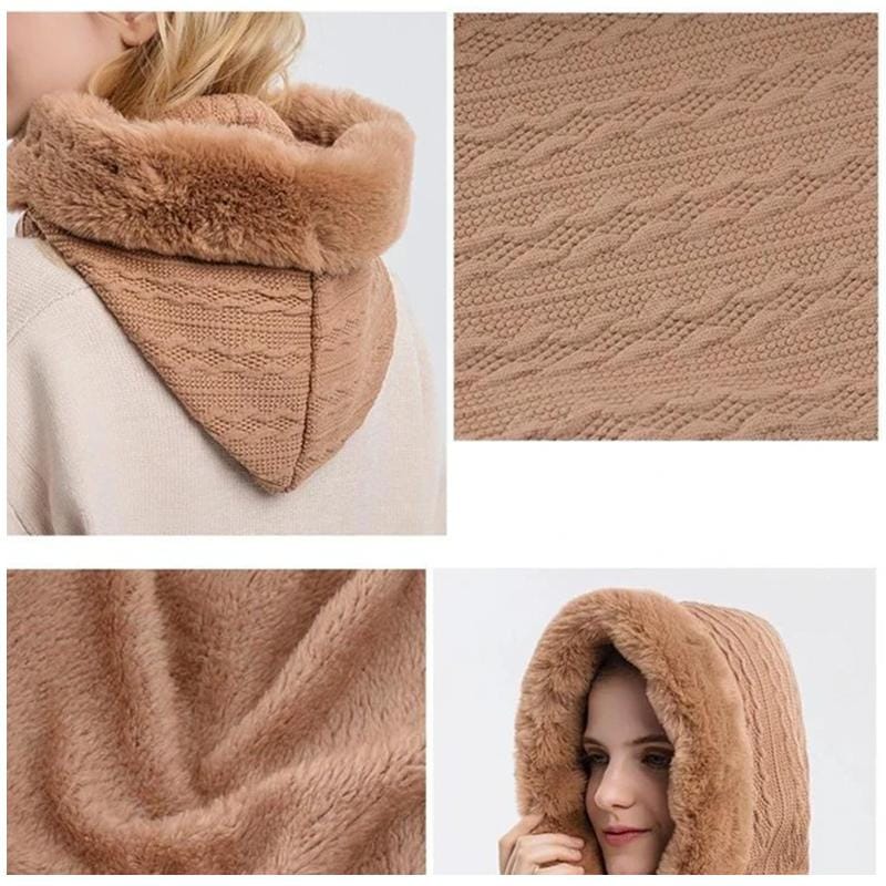 LuxéCuddle Scoodie | Schal, Mütze und Kapuze in einer stilvollen Lösung