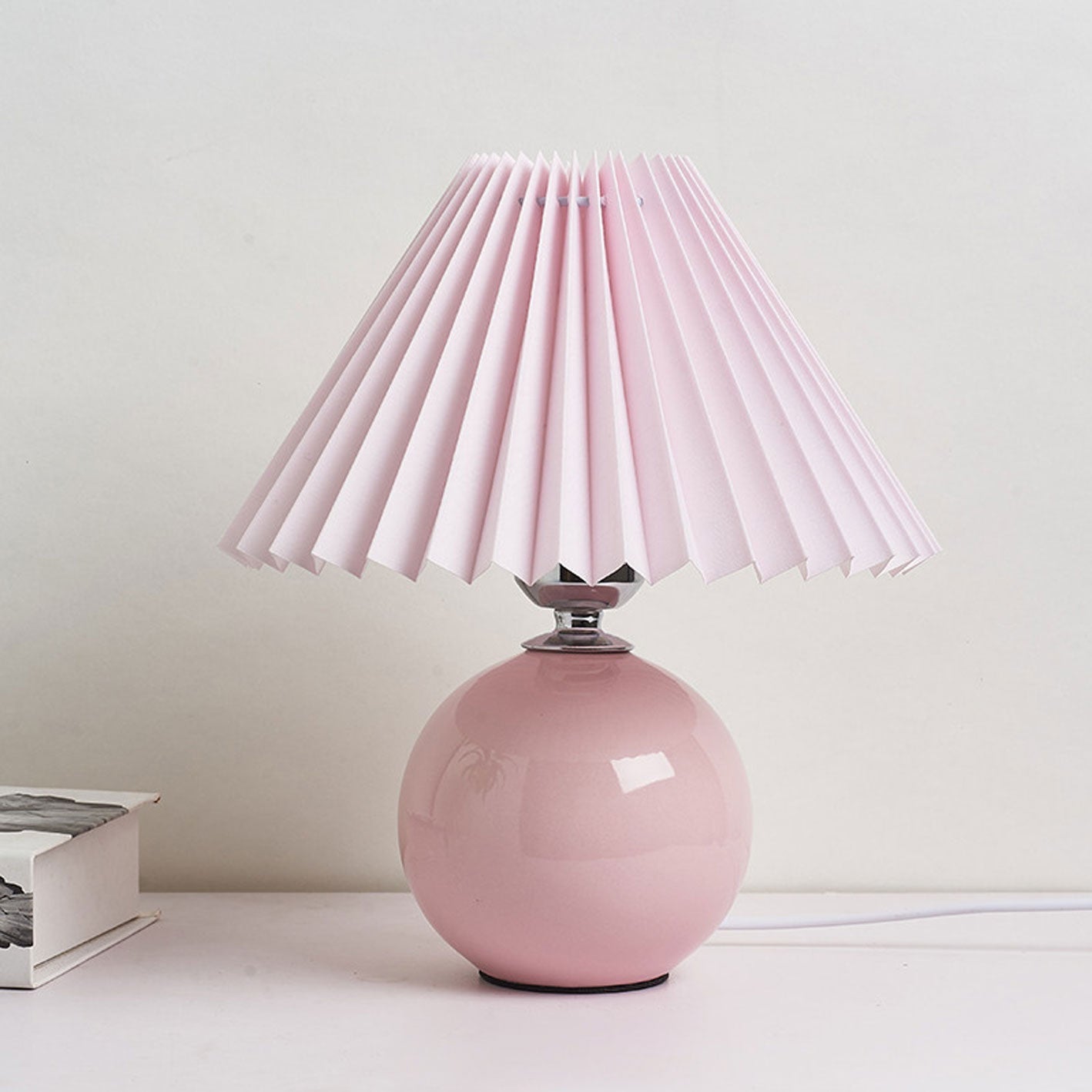 Nordic Ceramic Pleated Table Light | 1-Lampe