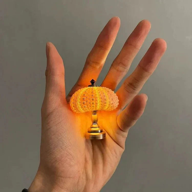 DIY Seeigel Nachttischlampe