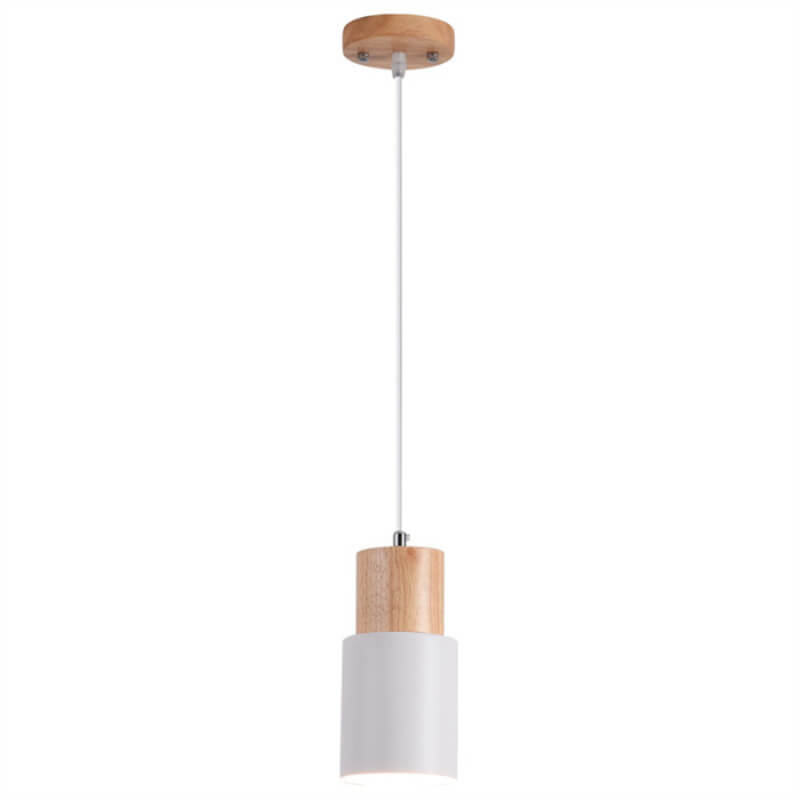 Frendorf | Metall Holz Pendelleuchte | Modernes Industrielles Design