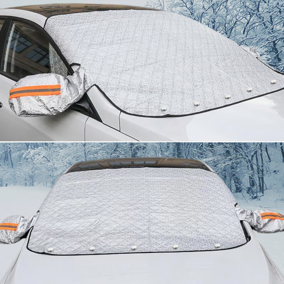 WinterShield Windschutzscheibenabdeckung Magnetisch für Windschutzscheibe und Spiegel