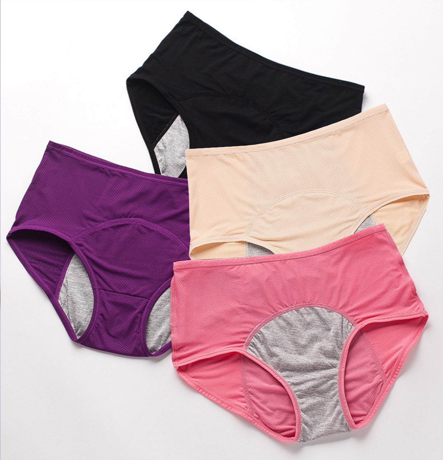 Auslaufsichere Höschen mit hoher Taille (Übergrößen)
