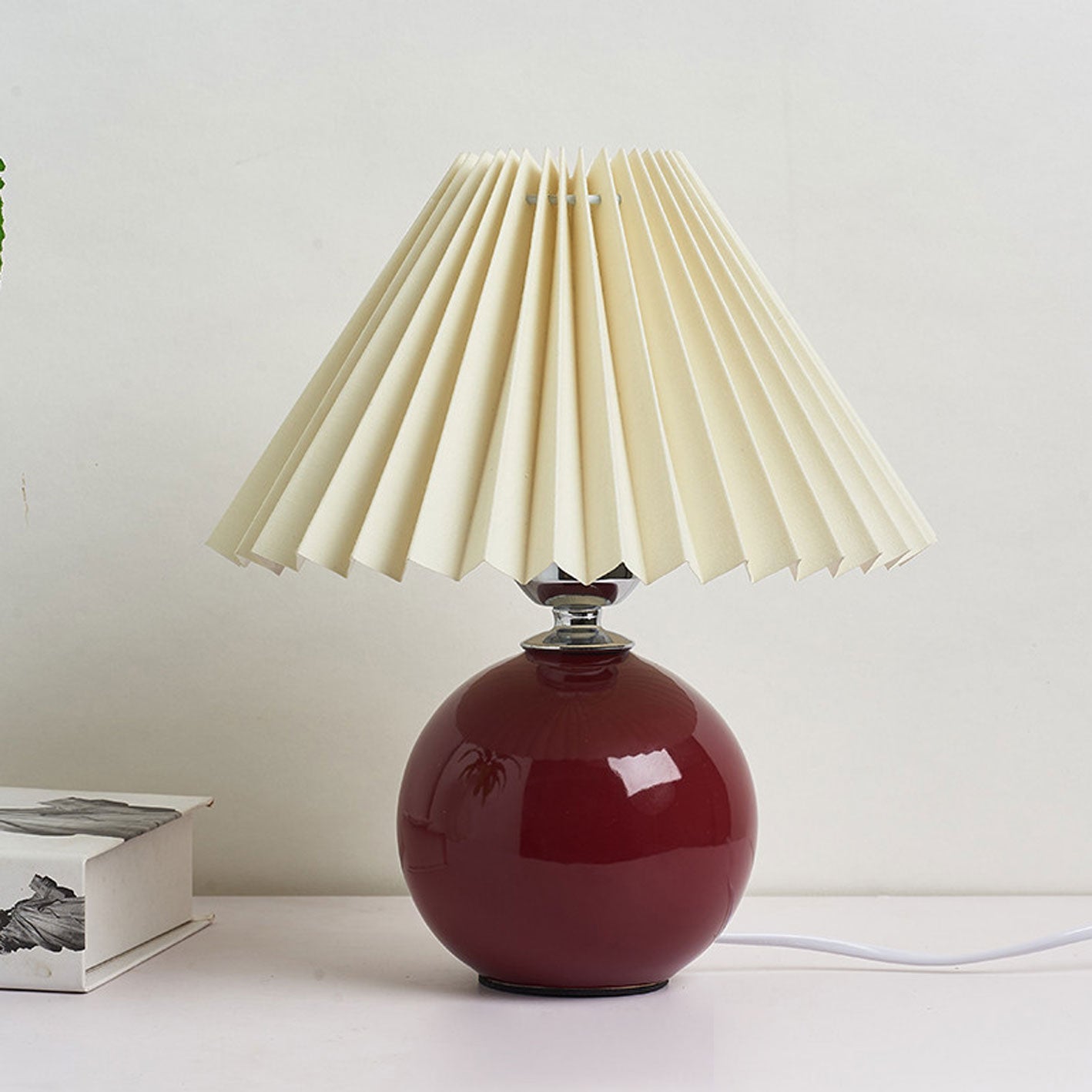 Nordic Ceramic Pleated Table Light | 1-Lampe