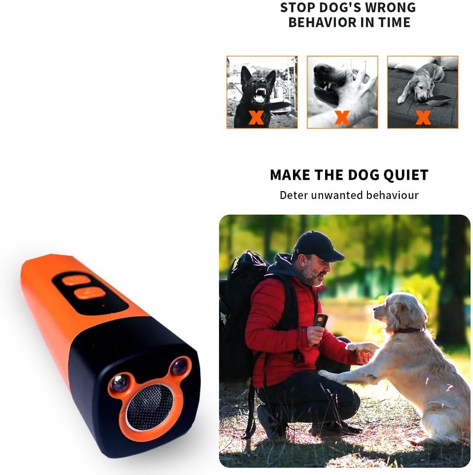 BarkGuard Ultraschall Abschreckgerät | Humanes Gerät zur Abschreckung von unerwünschtem Hundebellen