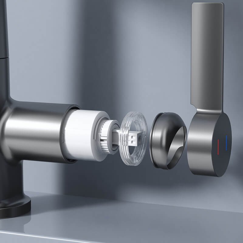 AquaElegance Digitale Wasserhahn-Erhöhung | Intelligente Bedienung mit präziser digitaler Anzeige für modernes Wohnen