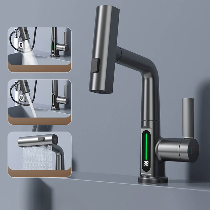 AquaElegance Digitale Wasserhahn-Erhöhung | Intelligente Bedienung mit präziser digitaler Anzeige für modernes Wohnen