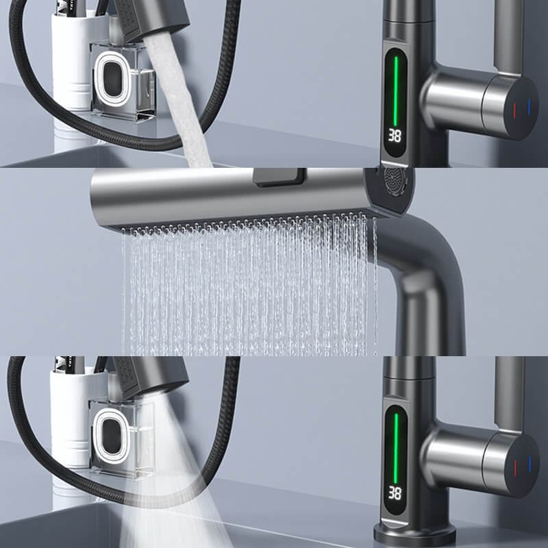 AquaElegance Digitale Wasserhahn-Erhöhung | Intelligente Bedienung mit präziser digitaler Anzeige für modernes Wohnen