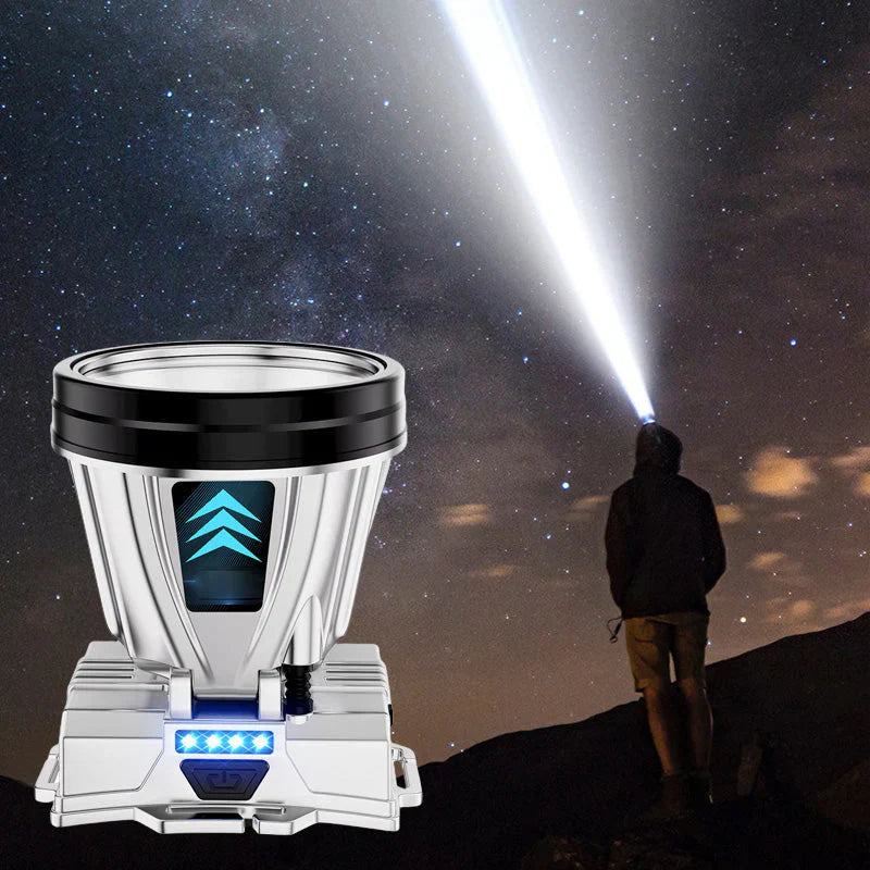 LuxeBeam LED Stirnlampe | Beleuchte deinen Weg mit einer ultrahellen und langlebigen Lichtquelle für nächtliche Abenteuer.