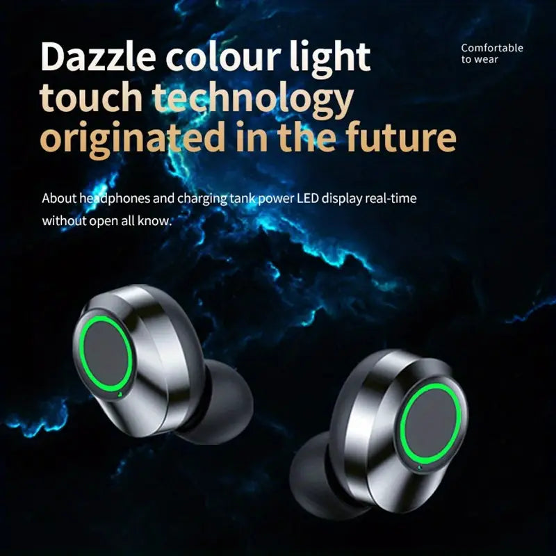 Soniq - UltraBass Wireless Earbuds – Sportliche In-Ear Kopfhörer mit Ladecase