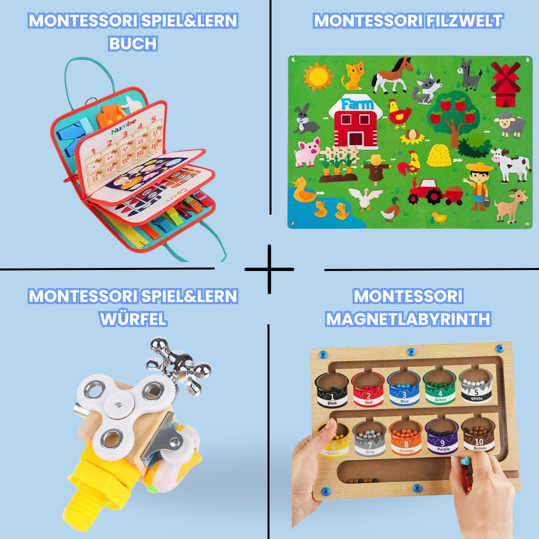 Montessori 4-in-1 Lern- und Spielset