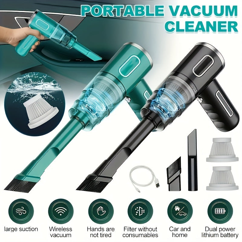 PowerClean - Tragbarer USB-aufladbarer Staubsauger für Auto und Zuhause