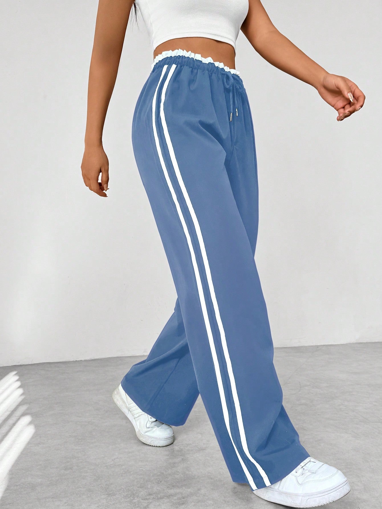 Trendy Sportliche Weite Hose