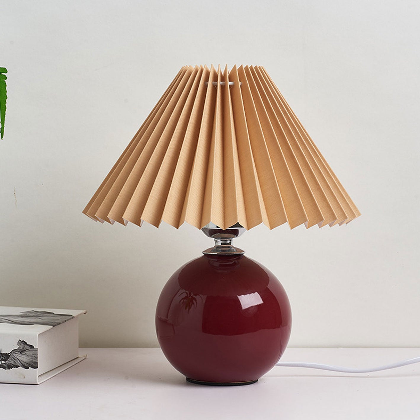 Nordic Ceramic Pleated Table Light | 1-Lampe