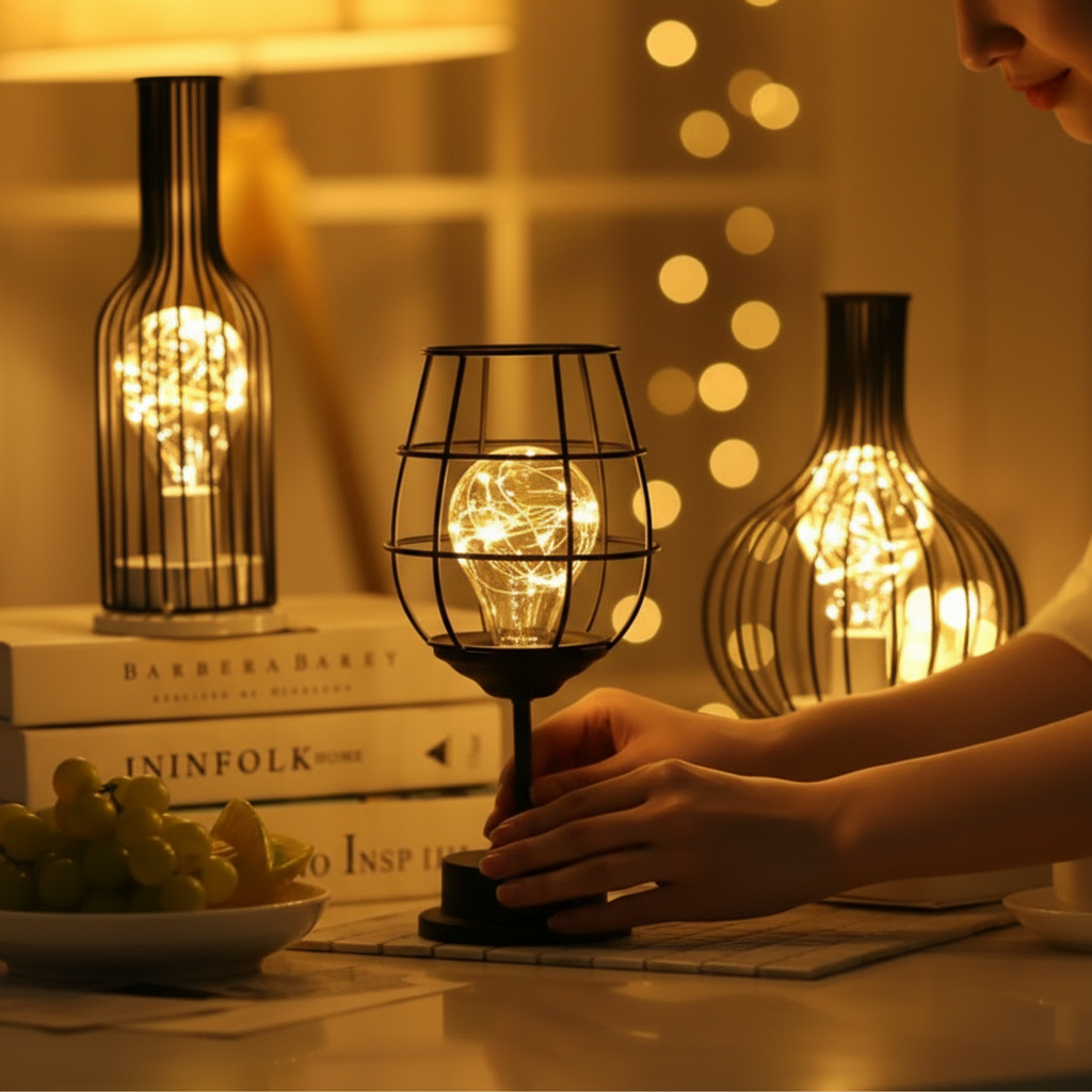 Velora Luxe Drahtlose LED Lampen für Zuhause und Büro
