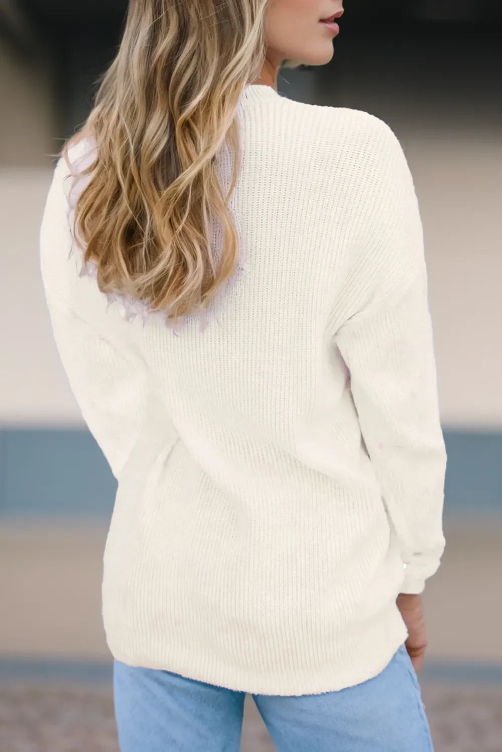 Weißer Fröhlicher und Heller Zuckerstangen-Text Weihnachts-Pullover