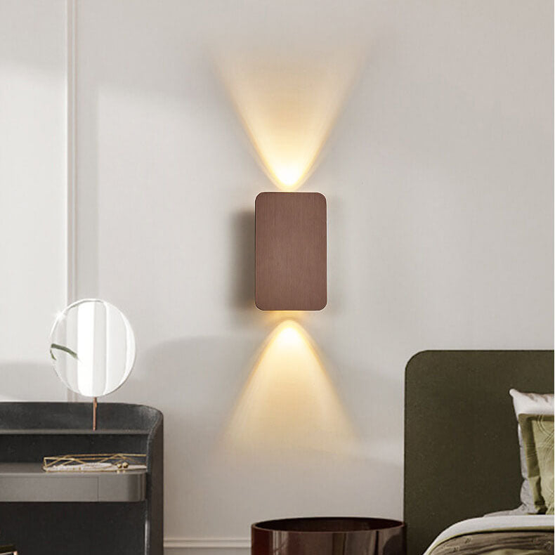 Nordic Minimalist Glas Rechteckige LED Wandleuchte 2-Licht