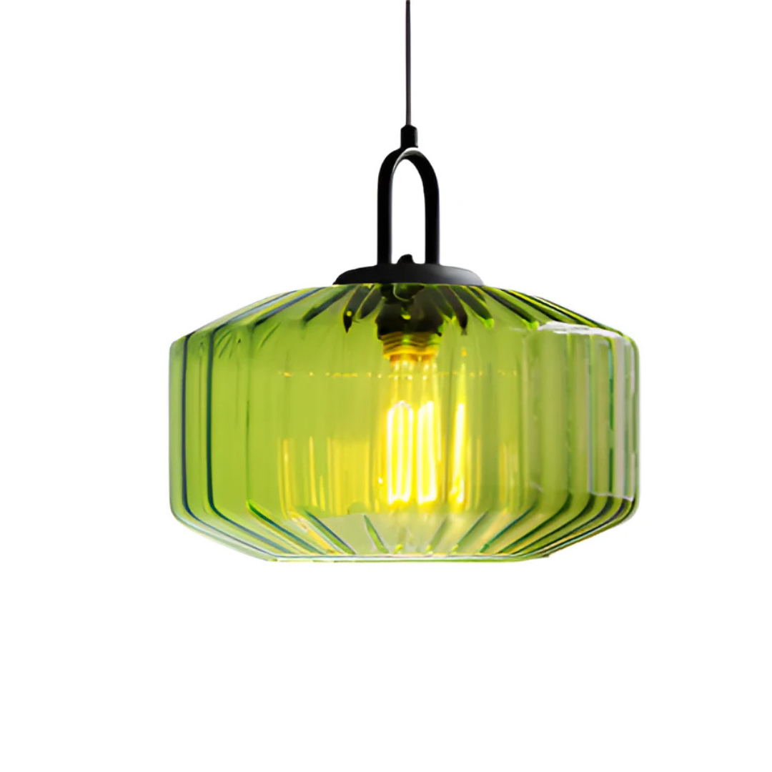 Mireta - Retro Bunte Glas Hängeleuchte