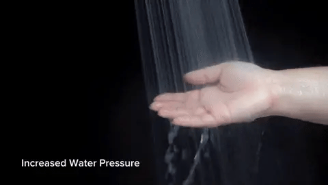 FluxFlow Pro Duschkopf liefert bis zu zweihundert Prozent mehr Wasserdruck
