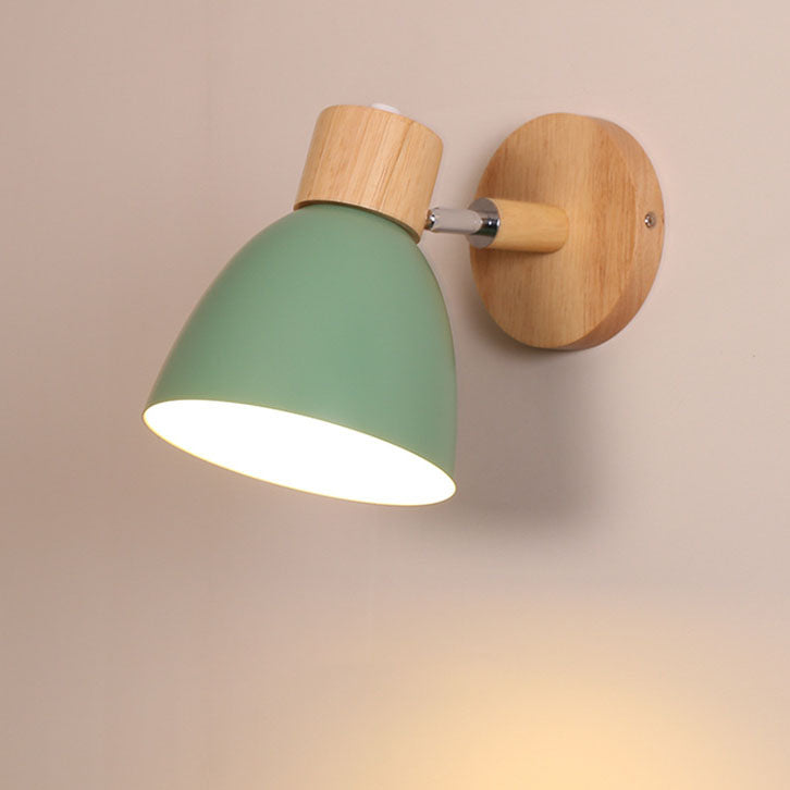 Moderner Minimalistischer Holzkonus LED Wandleuchte | 1-Lampe