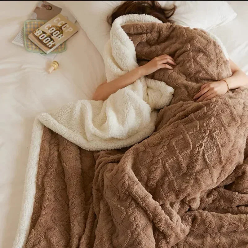 WarmWool Dicke Lammwolldecken Winter Komfort und Wärme