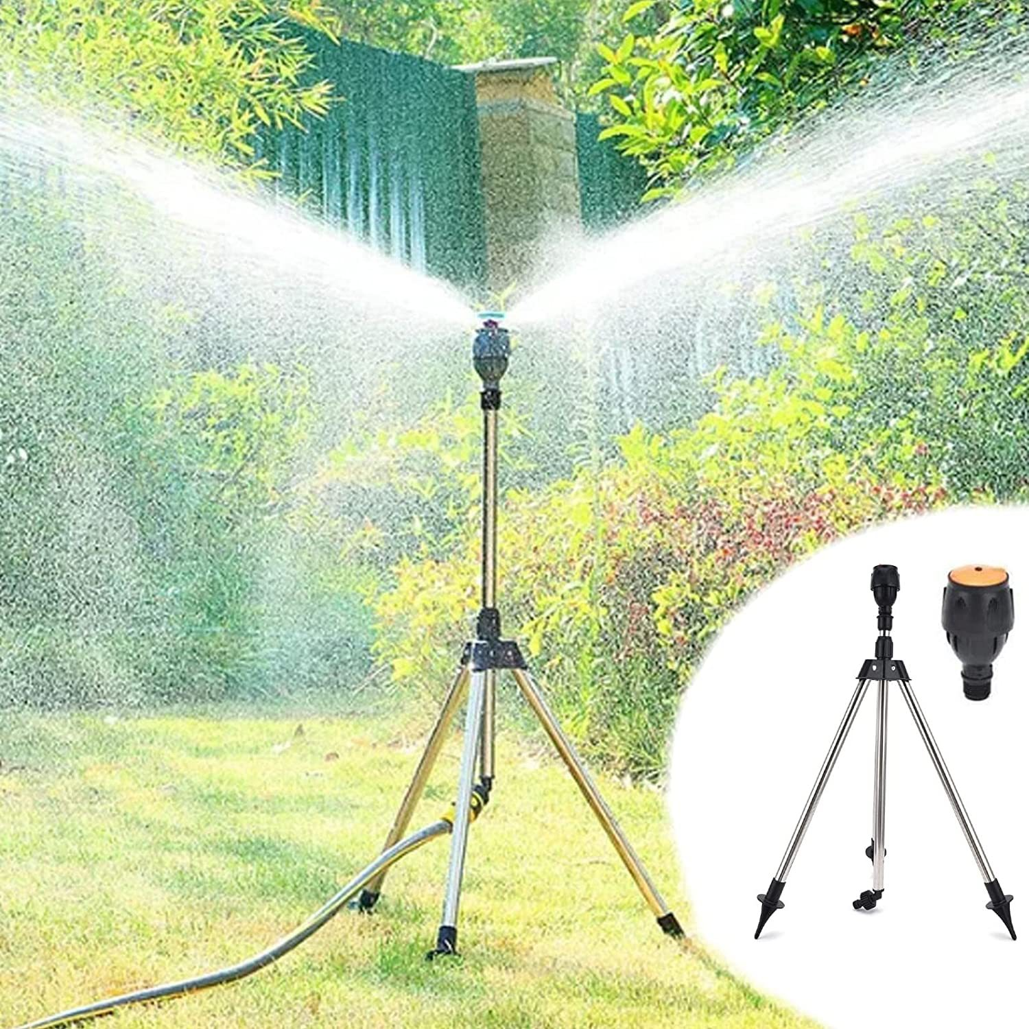Automatischer Drehbarer Gartenbewässerer mit Zusammenklappbarem Stativ