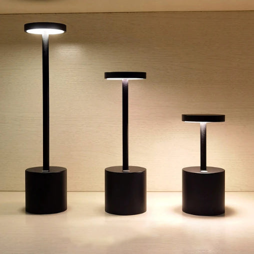 Frendorf LumaLite Wiederaufladbare Drahtlose Dimmbare LED-Tischlampe Modernes Design für Restaurants und Zuhause