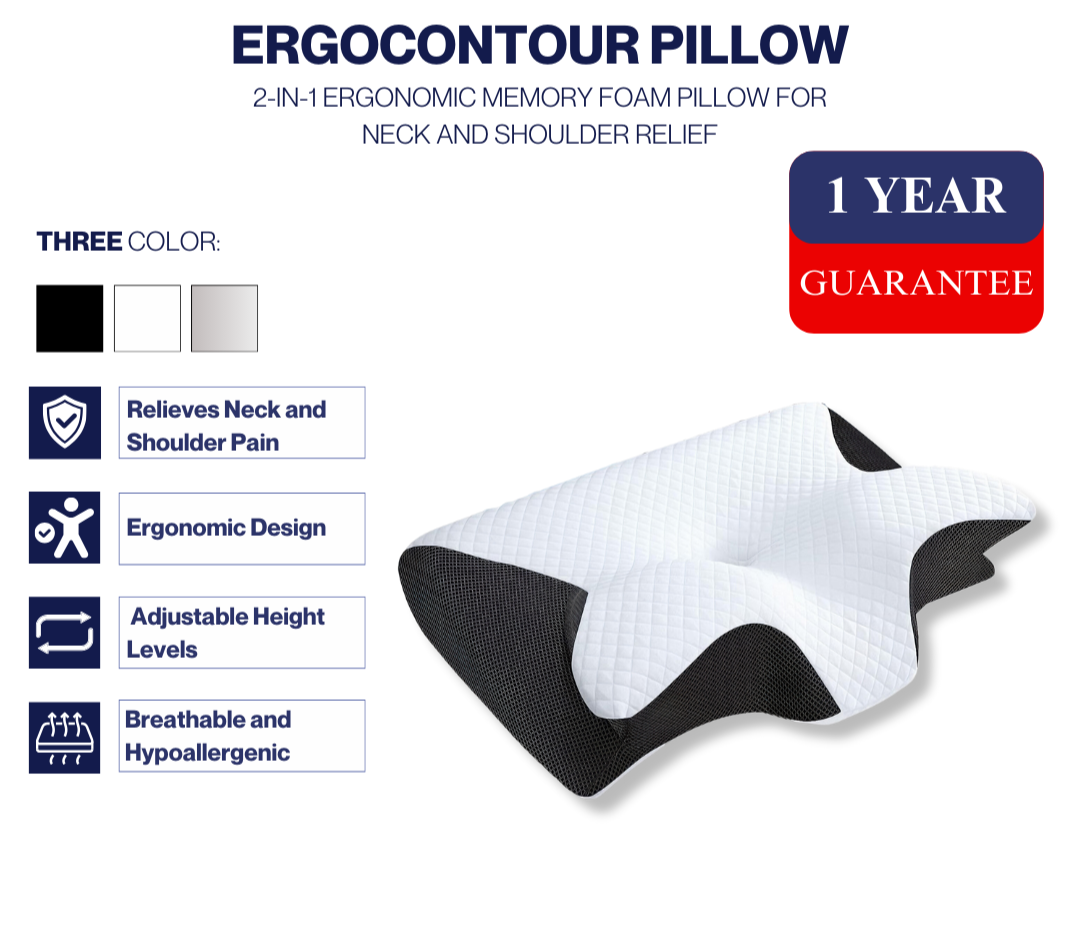 SleepEase | ErgoContour Orthopädisches Kissen